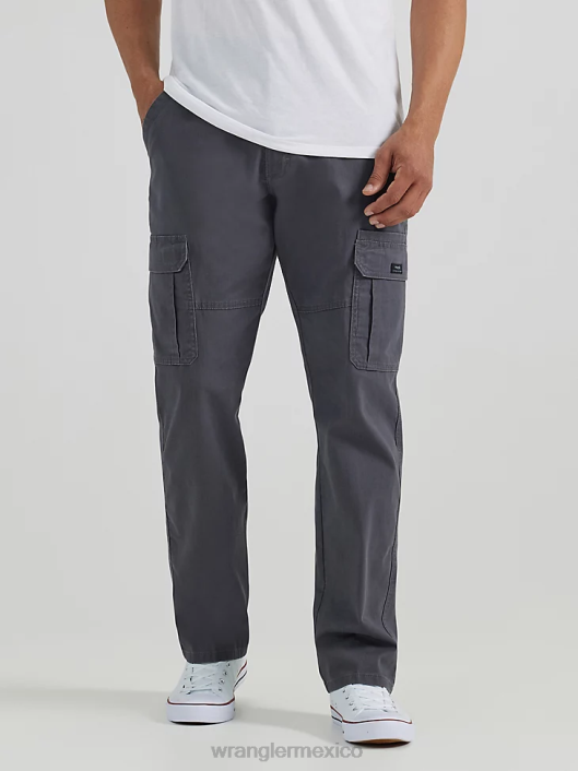 ropa mx Wrangler hombres Pantalón cargo elástico relajado Authentics antracita (10zm7abah) 62D6235