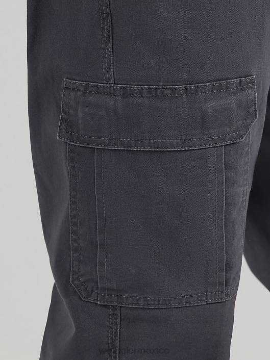 ropa mx Wrangler hombres Pantalón cargo elástico relajado Authentics antracita (10zm7abah) 62D6235