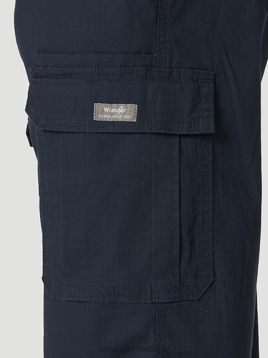 ropa mx Wrangler hombres Pantalón cargo elástico relajado Authentics azul marino (10zm7abnv) 62D6231