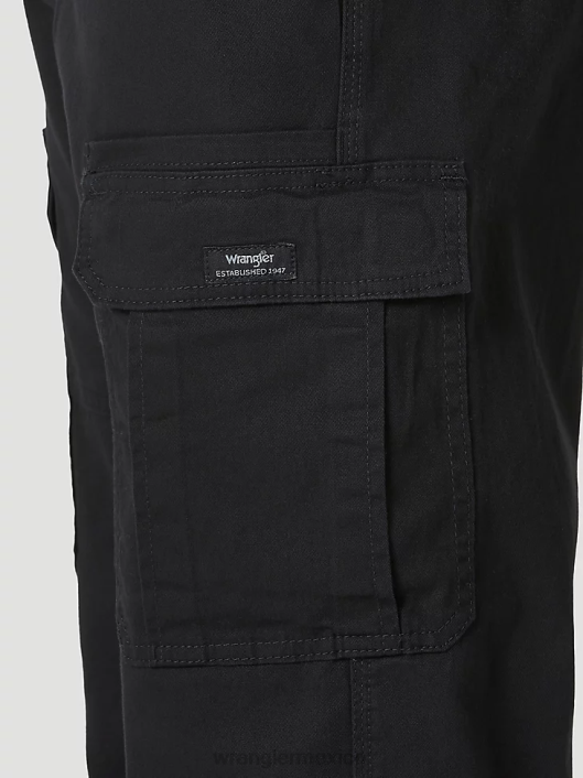 ropa mx Wrangler hombres Pantalón cargo elástico relajado Authentics negro (10zm7abbl) 62D6233