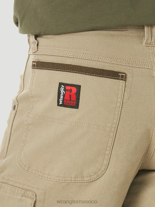 ropa mx Wrangler hombres Pantalón corto cargo Ranger elástico de ropa de trabajo Riggs caqui oscuro (3w362dk) 62D6536