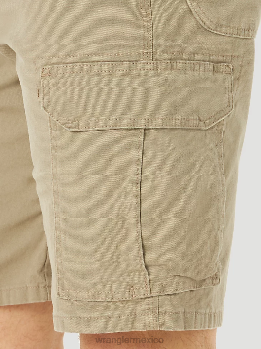 ropa mx Wrangler hombres Pantalón corto cargo Ranger elástico de ropa de trabajo Riggs caqui oscuro (3w362dk) 62D6536