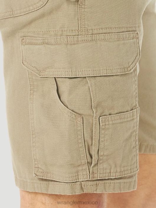 ropa mx Wrangler hombres Pantalón corto cargo Ranger elástico de ropa de trabajo Riggs caqui oscuro (3w362dk) 62D6536
