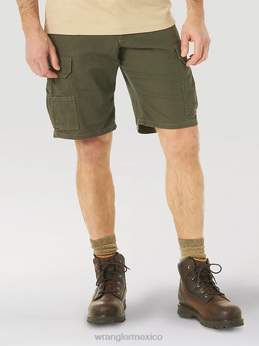 ropa mx Wrangler hombres Pantalón corto cargo Ranger elástico de ropa de trabajo Riggs loden (3w362ld) 62D6537