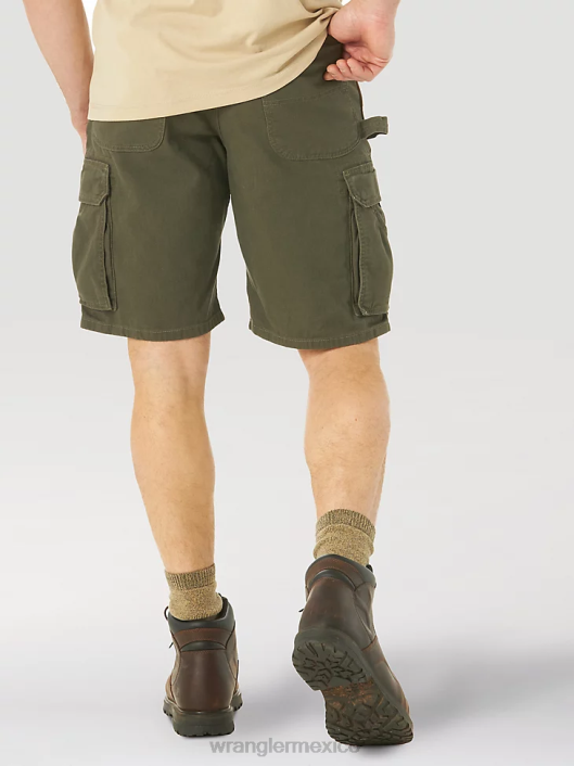 ropa mx Wrangler hombres Pantalón corto cargo Ranger elástico de ropa de trabajo Riggs loden (3w362ld) 62D6537