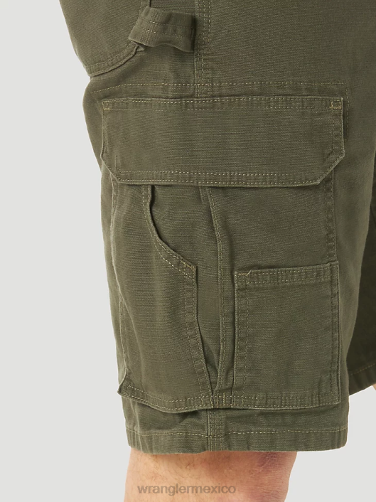 ropa mx Wrangler hombres Pantalón corto cargo Ranger elástico de ropa de trabajo Riggs loden (3w362ld) 62D6537