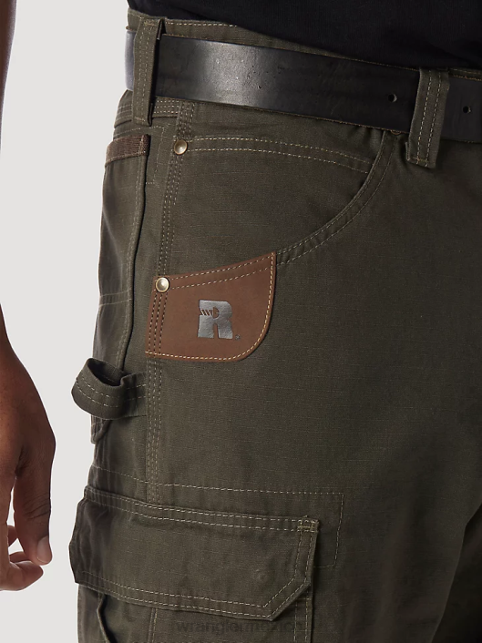 ropa mx Wrangler hombres Pantalón corto tipo cargo Ranger Ripstop de ropa de trabajo Riggs cargado (3w360ld) 62D6524