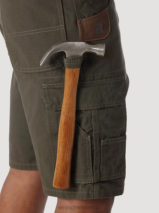 ropa mx Wrangler hombres Pantalón corto tipo cargo Ranger Ripstop de ropa de trabajo Riggs cargado (3w360ld) 62D6524