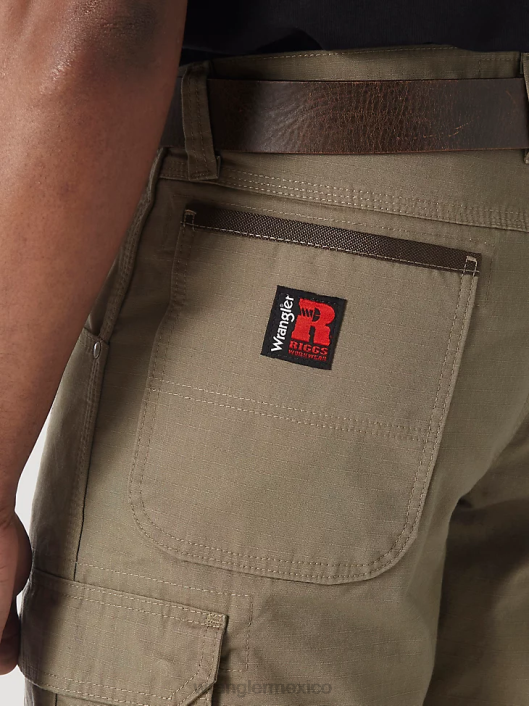 ropa mx Wrangler hombres Pantalón corto tipo cargo Ranger Ripstop de ropa de trabajo Riggs corteza (3w360br) 62D6522