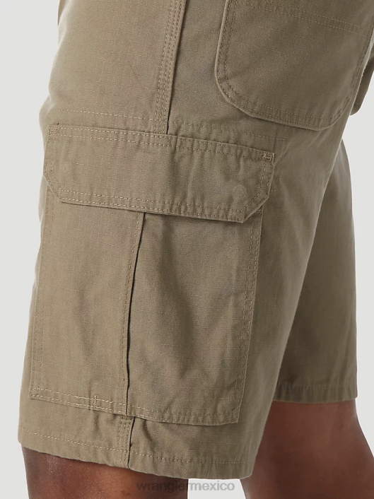 ropa mx Wrangler hombres Pantalón corto tipo cargo Ranger Ripstop de ropa de trabajo Riggs corteza (3w360br) 62D6522