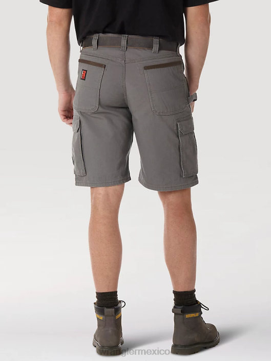ropa mx Wrangler hombres Pantalón corto tipo cargo Ranger Ripstop de ropa de trabajo Riggs pizarra (3w360st) 62D6523