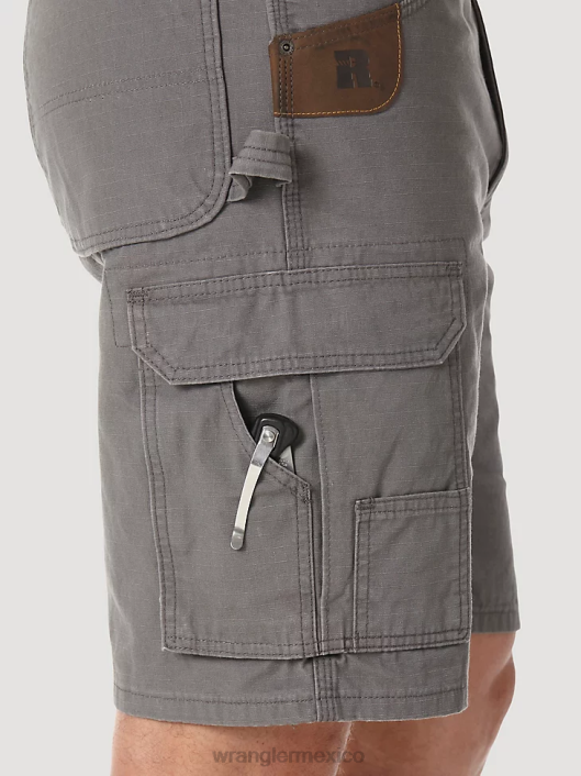 ropa mx Wrangler hombres Pantalón corto tipo cargo Ranger Ripstop de ropa de trabajo Riggs pizarra (3w360st) 62D6523
