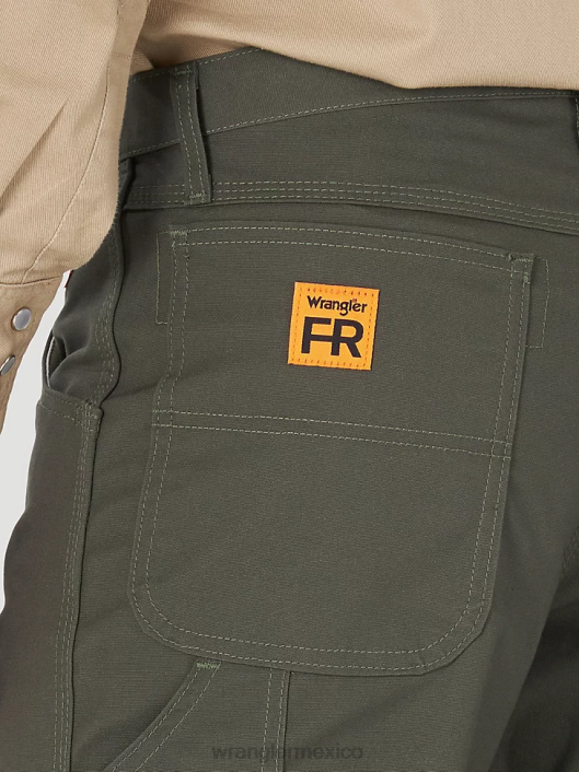 ropa mx Wrangler hombres Pantalón de carpintero resistente al fuego riggs workwear fr loden (fr3wacg) 62D6263