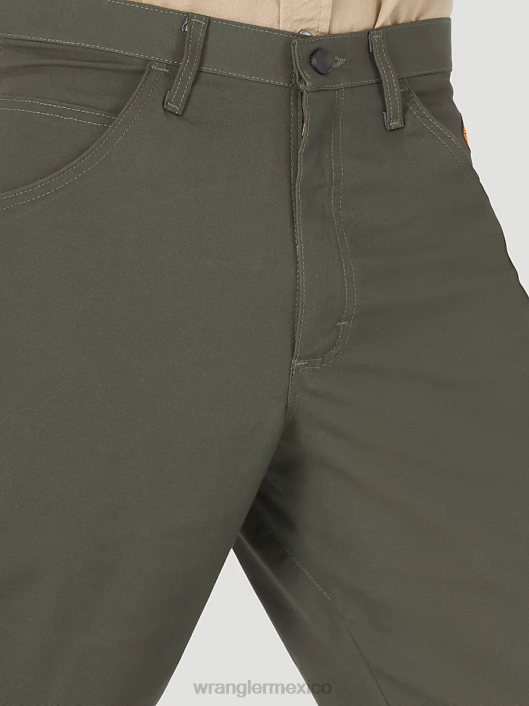 ropa mx Wrangler hombres Pantalón de carpintero resistente al fuego riggs workwear fr loden (fr3wacg) 62D6263