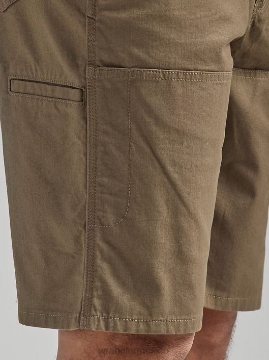ropa mx Wrangler hombres Riggs Workwear Utility pantalón corto relajado marrón claro (112325409) 62D6675