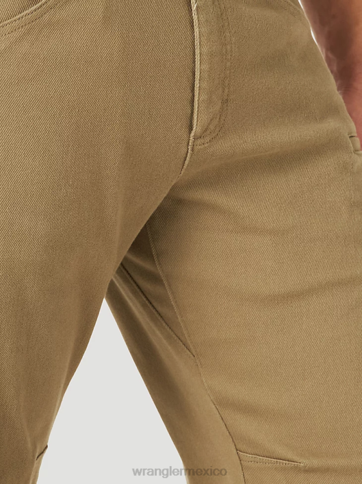 ropa mx Wrangler hombres Riggs Workwear Utility pantalón corto relajado raya diplomática gris (112325410) 62D6674