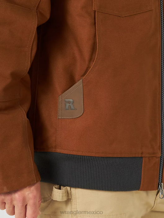 ropa mx Wrangler hombres Ropa de trabajo Riggs chaqueta de trabajo de lona con aislamiento de capas resistentes caramelo (3w193bn) 62D6659