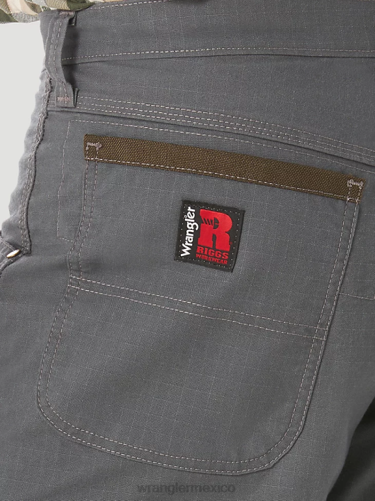 ropa mx Wrangler hombres Ropa de trabajo Riggs pantalón corto de trabajo de corte regular gris (3w341gy) 62D6664
