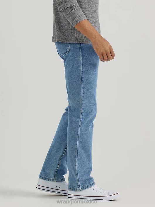 ropa mx Wrangler hombres Vaqueros Authentics de corte regular de algodón lavado a la piedra claro (10zm100ls) 62D6148