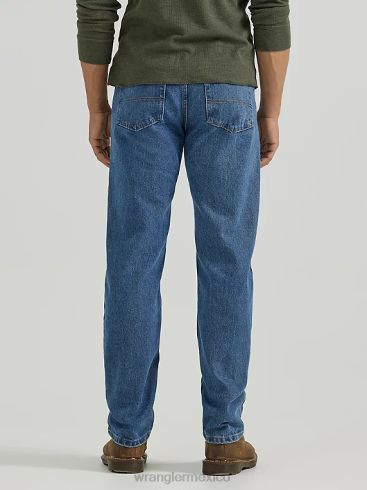 ropa mx Wrangler hombres Vaqueros Authentics de corte regular de algodón lavado a la piedra oscuro (10zm100sw) 62D6153