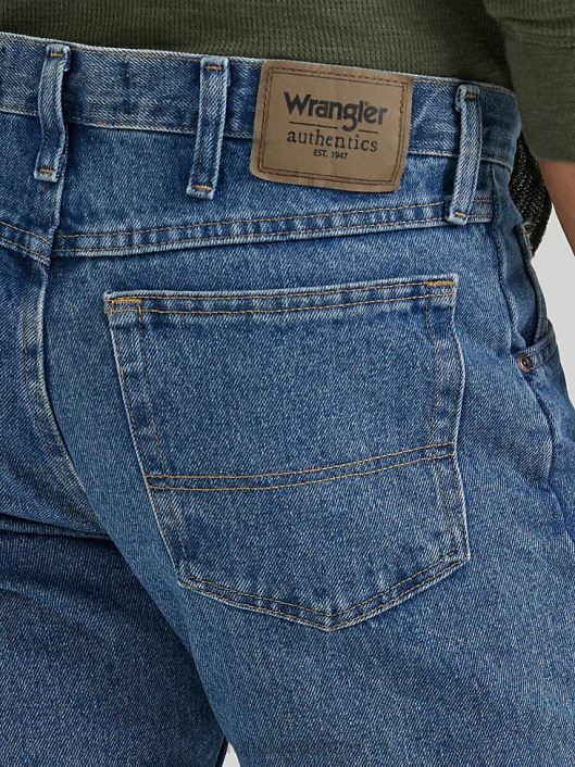 ropa mx Wrangler hombres Vaqueros Authentics de corte regular de algodón lavado a la piedra oscuro (10zm100sw) 62D6153