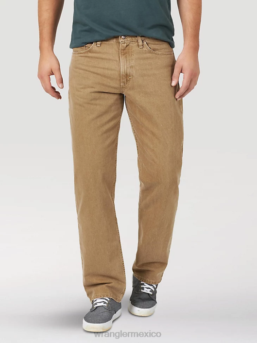 ropa mx Wrangler hombres Vaqueros Authentics de corte relajado de algodón caqui (10zm200ck) 62D6114