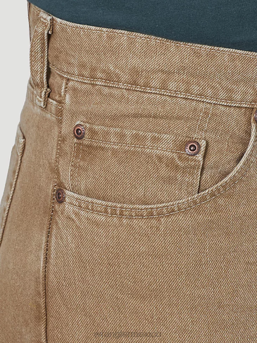 ropa mx Wrangler hombres Vaqueros Authentics de corte relajado de algodón caqui (10zm200ck) 62D6114