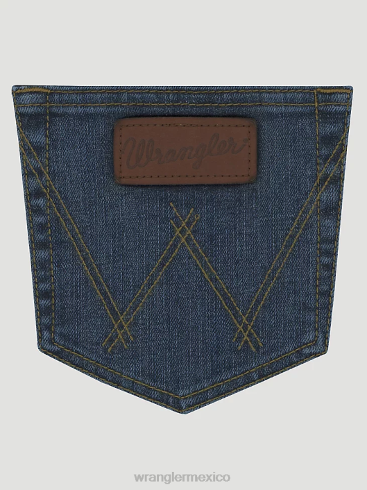 ropa mx Wrangler hombres Vaqueros ajustados con flexión activa 20x azul piedra (02mcwst) 62D6120