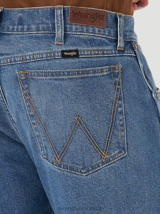 ropa mx Wrangler hombres Vaqueros ajustados y rectos con diseño flexible para cualquier clima trama (mgw88al) 62D6177