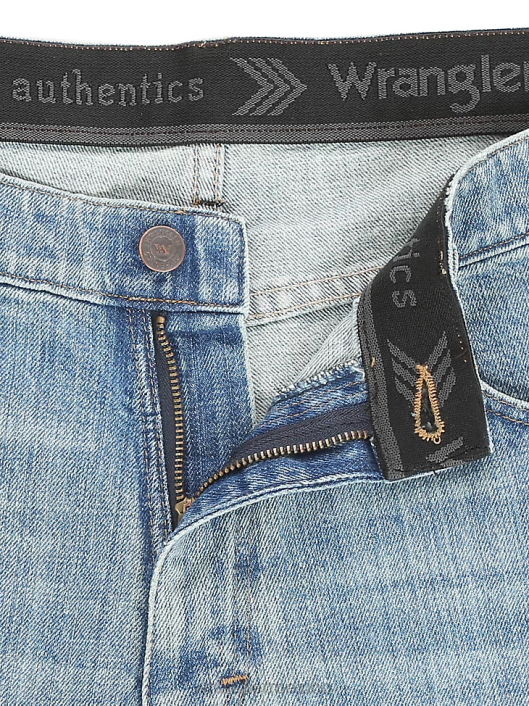 ropa mx Wrangler hombres Vaqueros auténticos de ajuste regular y cintura cómoda azul tiza (10zm1csch) 62D6206