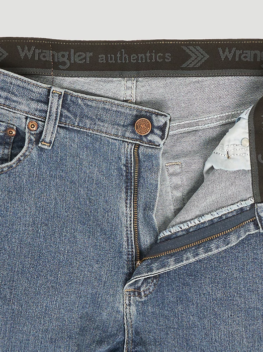 ropa mx Wrangler hombres Vaqueros auténticos de ajuste regular y cintura cómoda lavado a la piedra claro (10zm1cssl) 62D6203