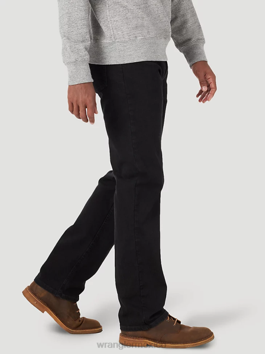 ropa mx Wrangler hombres Vaqueros auténticos de ajuste regular y cintura cómoda negro de carbón (10zm1cscb) 62D6207