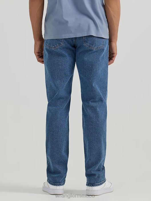 ropa mx Wrangler hombres Vaqueros de corte regular con flexión de mezclilla premium de cinco estrellas para mayor comodidad azul atardecer (96fxvdb) 62D6138
