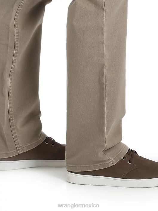 ropa mx Wrangler hombres Vaqueros de corte regular con flexión de mezclilla premium de cinco estrellas para mayor comodidad caqui (96fxvkh) 62D6142