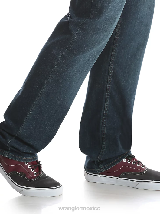 ropa mx Wrangler hombres Vaqueros de corte regular con flexión de mezclilla premium de cinco estrellas para mayor comodidad carbono (96fxvcn) 62D6141