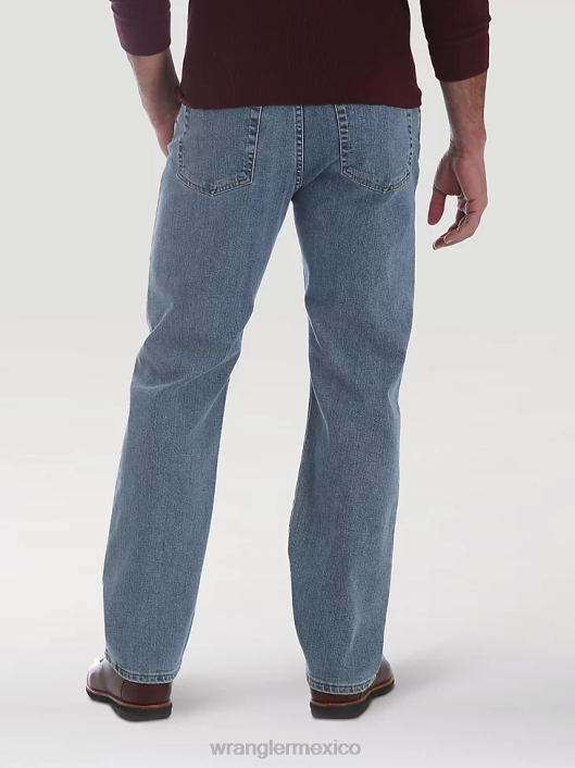 ropa mx Wrangler hombres Vaqueros de corte regular de Five Star Premium Performance Series lavado claro (96cfvlw) 62D669