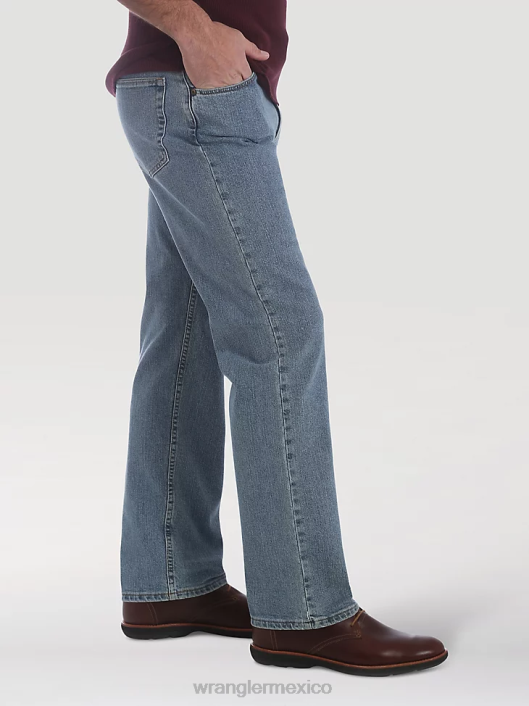 ropa mx Wrangler hombres Vaqueros de corte regular de Five Star Premium Performance Series lavado claro (96cfvlw) 62D669