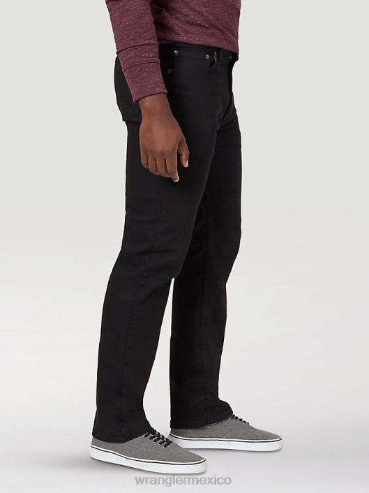 ropa mx Wrangler hombres Vaqueros elásticos de ajuste regular Authentics negro (10zm100fb) 62D6129
