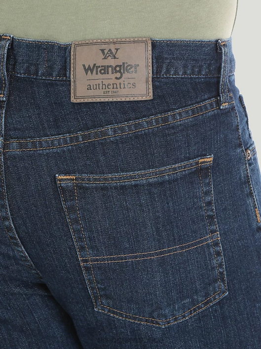ropa mx Wrangler hombres Vaqueros elásticos de ajuste regular Authentics índigo oscuro (10zm100id) 62D6126