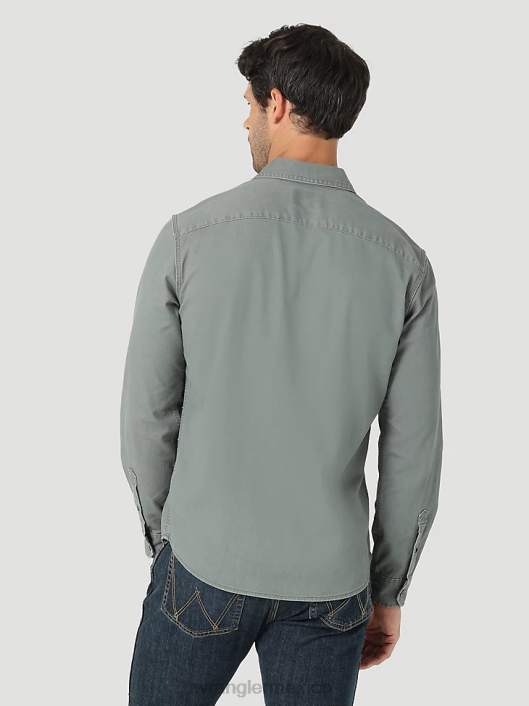 ropa mx Wrangler hombres camisa Epic de sarga elástica suave bronce (112322904) 62D6332
