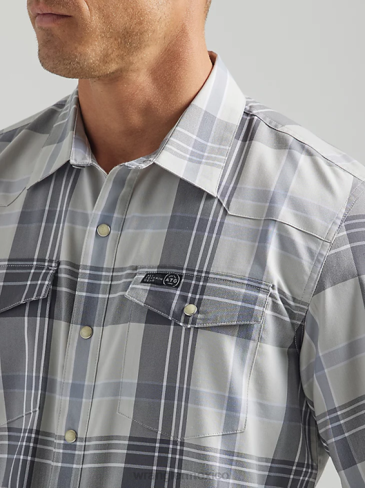 ropa mx Wrangler hombres camisa atg occidental río gunnison (112331265) 62D6452