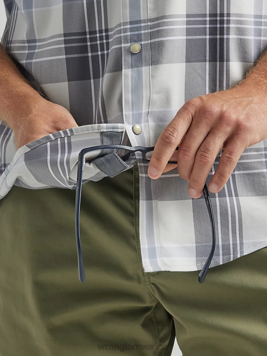 ropa mx Wrangler hombres camisa atg occidental río gunnison (112331265) 62D6452