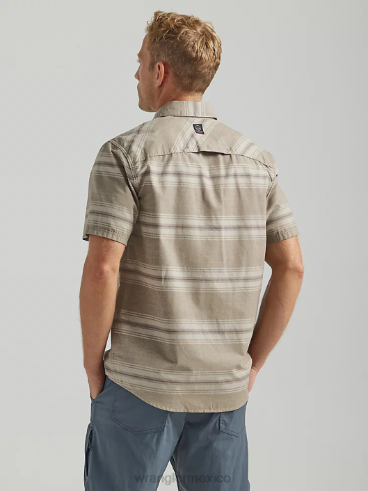 ropa mx Wrangler hombres camisa atg por brisa arroyo de cereza (112331239) 62D6313