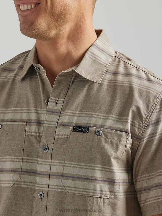 ropa mx Wrangler hombres camisa atg por brisa arroyo de cereza (112331239) 62D6639