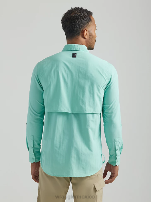 ropa mx Wrangler hombres camisa de manga larga atg pescador océano (112331259) 62D6339