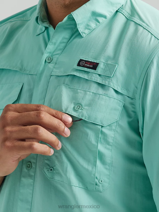 ropa mx Wrangler hombres camisa de manga larga atg pescador océano (112331259) 62D6339