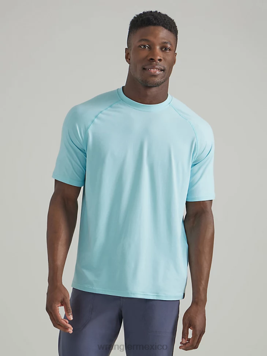 ropa mx Wrangler hombres camisa de punto atg performance cielo (112331266) 62D6291