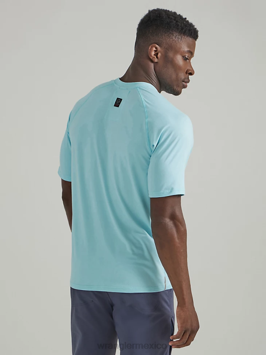 ropa mx Wrangler hombres camisa de punto atg performance cielo (112331266) 62D6291