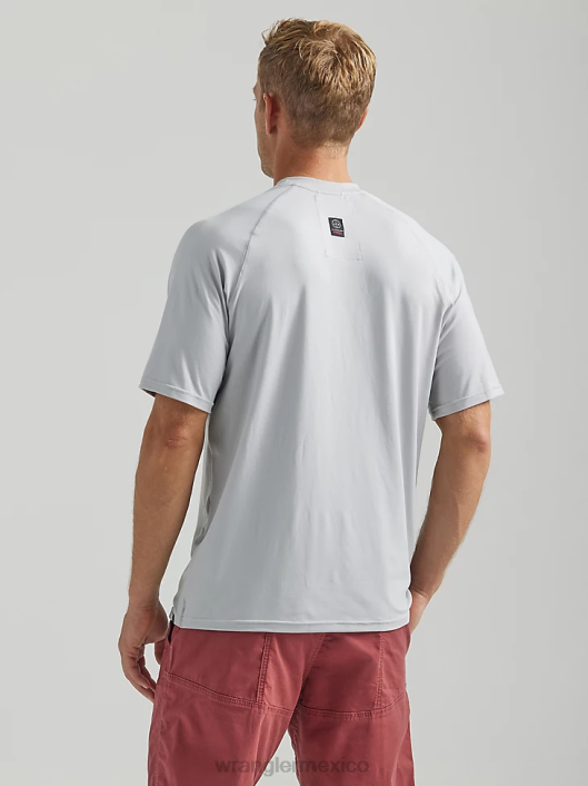 ropa mx Wrangler hombres camisa de punto atg performance niebla del puerto (112331282) 62D6290