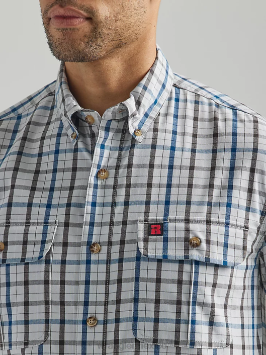 ropa mx Wrangler hombres camisa de trabajo a cuadros riggs workwear aguacero (112325152) 62D6672